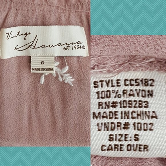 Vintage Havana Pink Floral Embroidered Off The Shoulder Drop Waist Dress - Picture 6 of 6